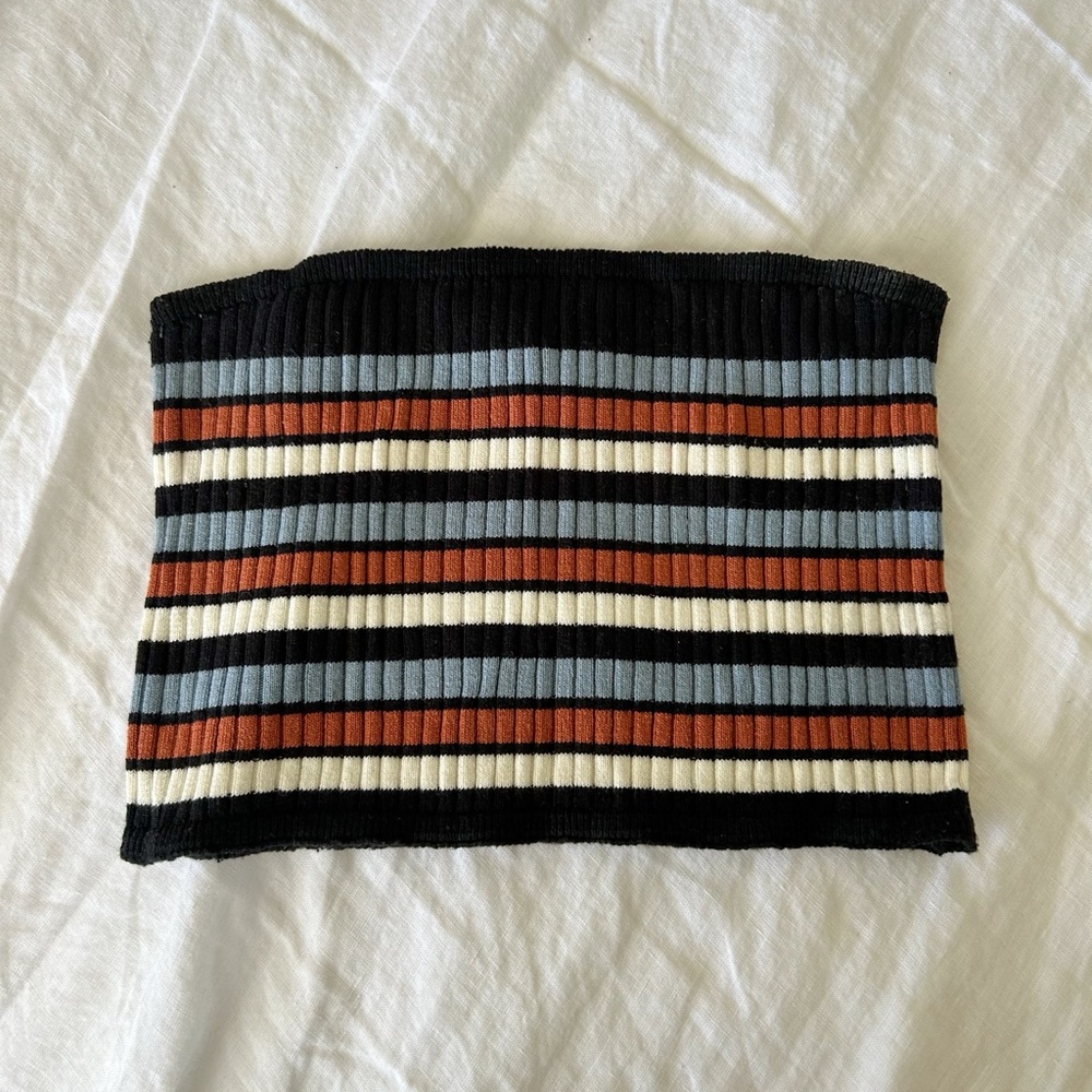 American eagle outfitters striped sweater tube top